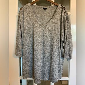 Torrid Tunic Sweater | 2 | Heather Gray